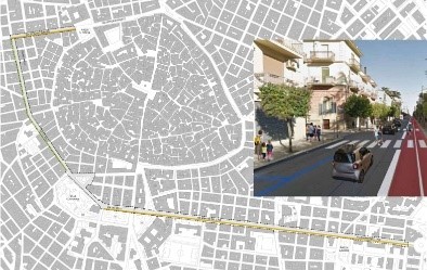 Valorizzazione di Via Vittorio Veneto-Via dei Mille-Viale Martiri 1799 mediante infrastrutturazione verde e percorsi ciclopedonali