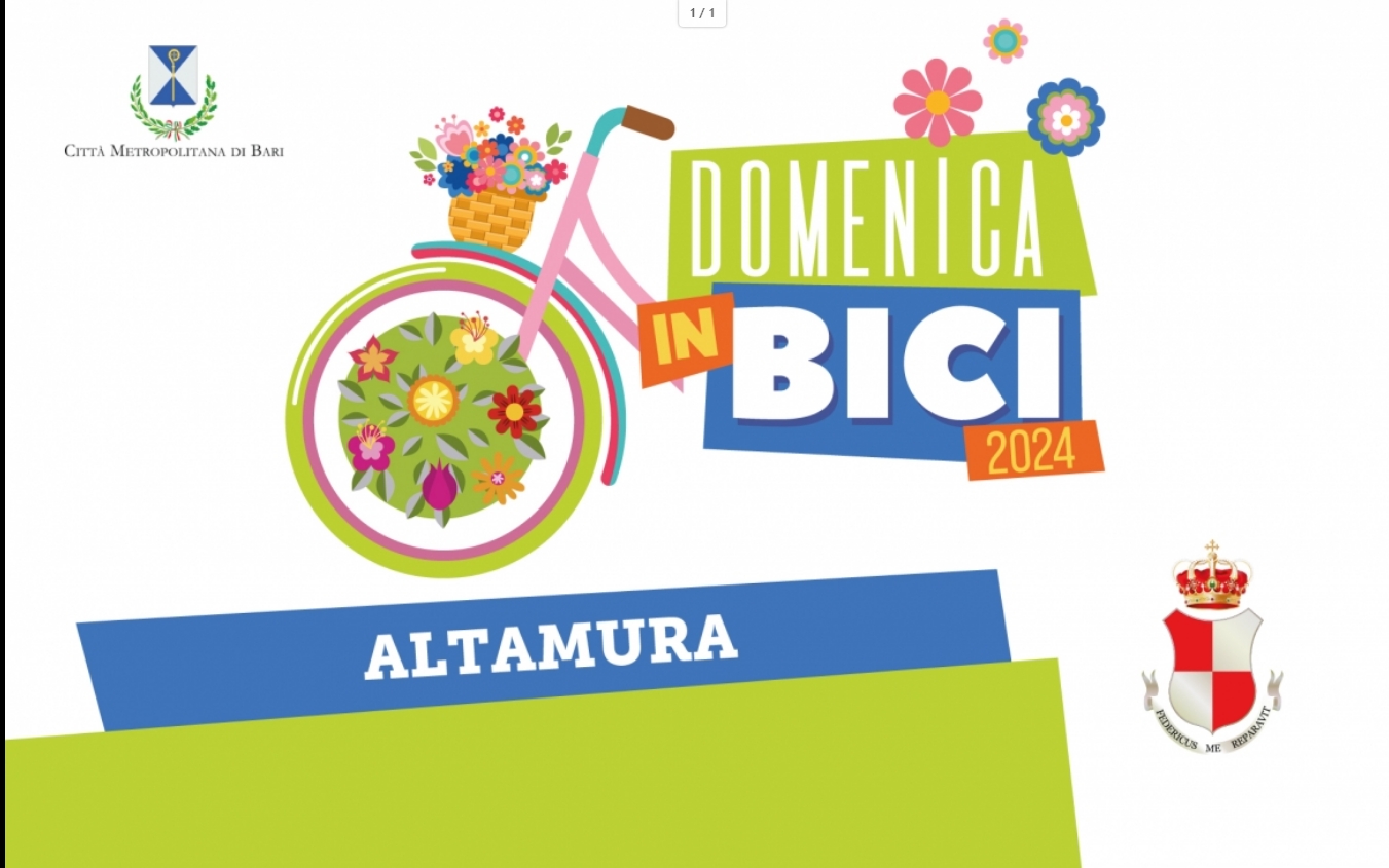 Seconda Domenica in bici ad Altamura - Domenica 27 ottobre